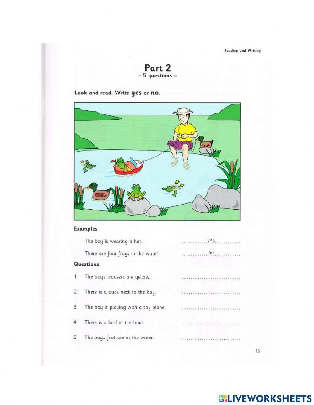 Starters 3 Test 1 Part 1