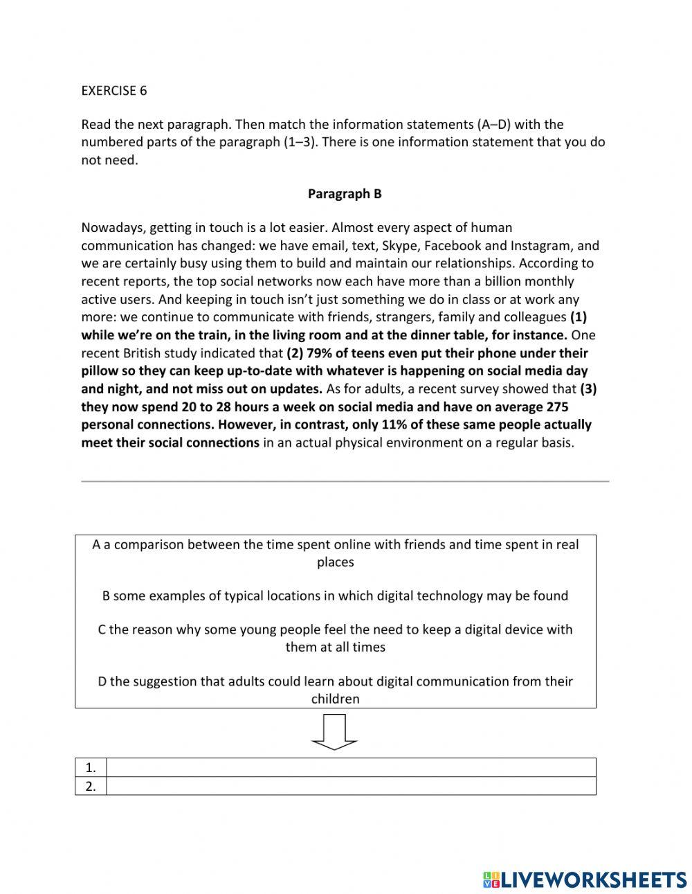 Ie1 unit 4 reading exercise 6