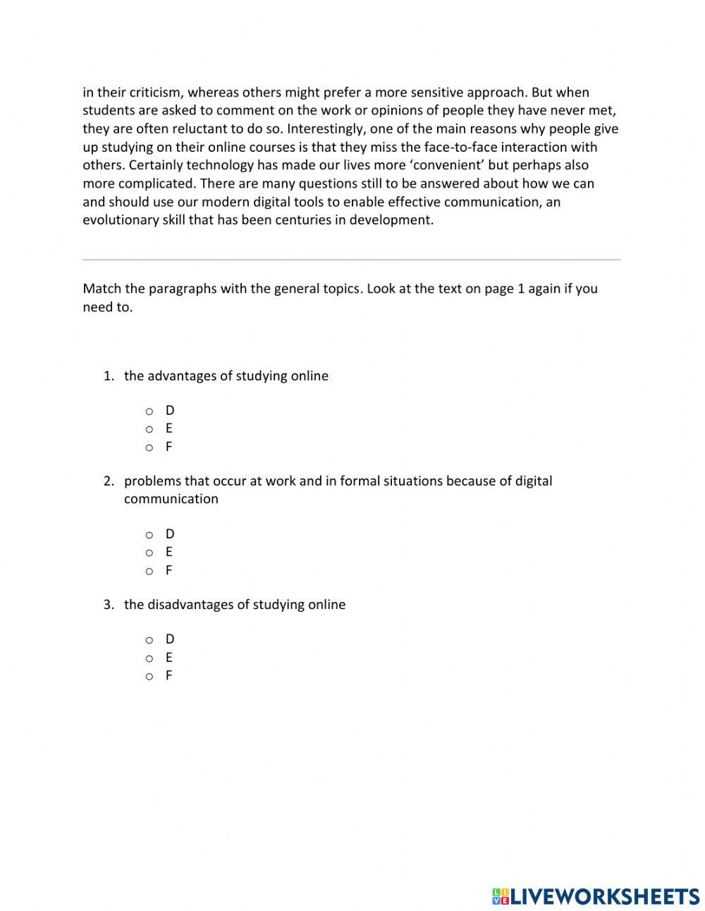 Ie1, unit 4, reading, exercise 8