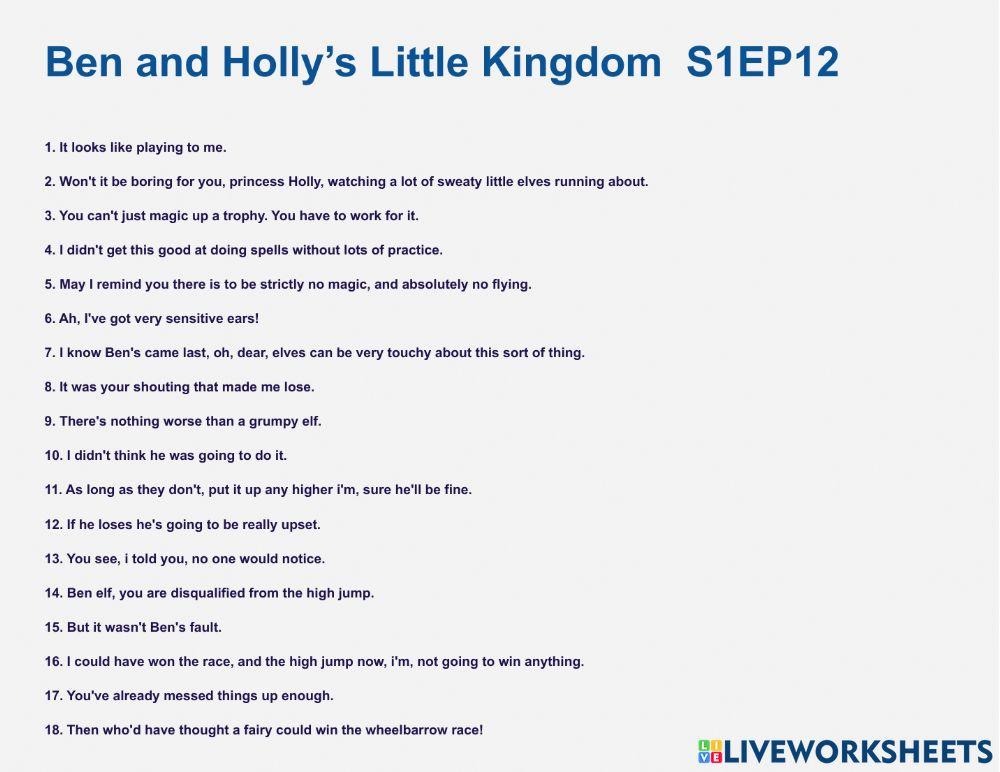 Grammar with Ben and Holly S1E12