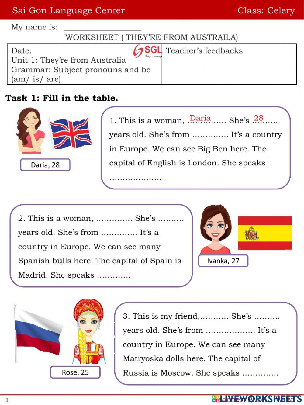 They're from Australia