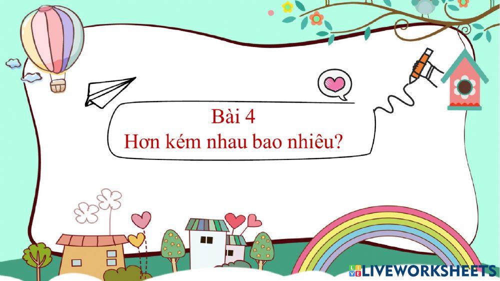 Toán tuần 2 tiết 4