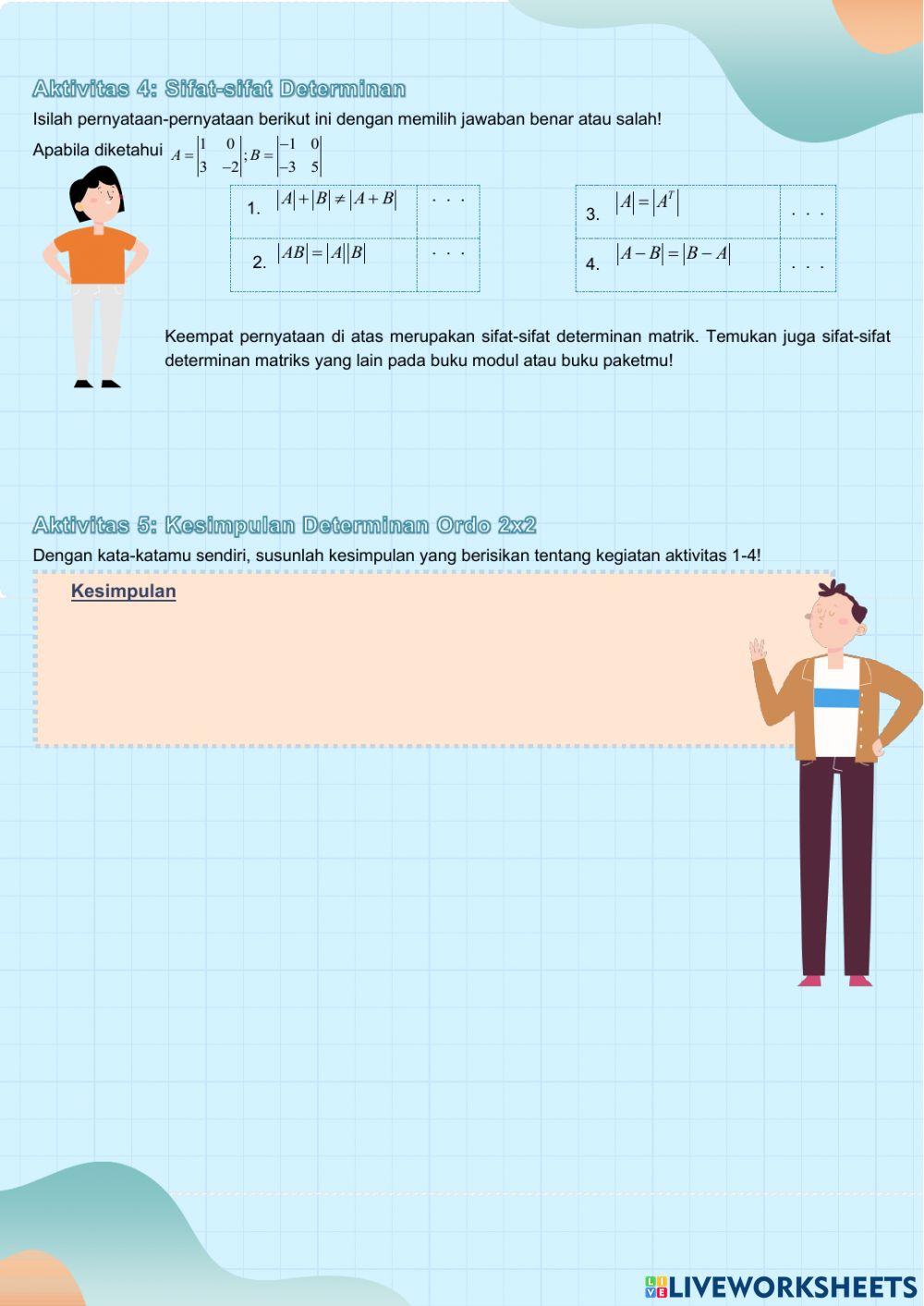 Determinan Matriks Ordo 2x2