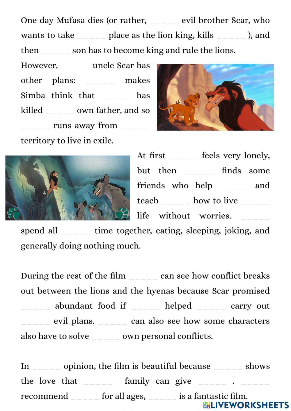 Pronouns and possessives - review