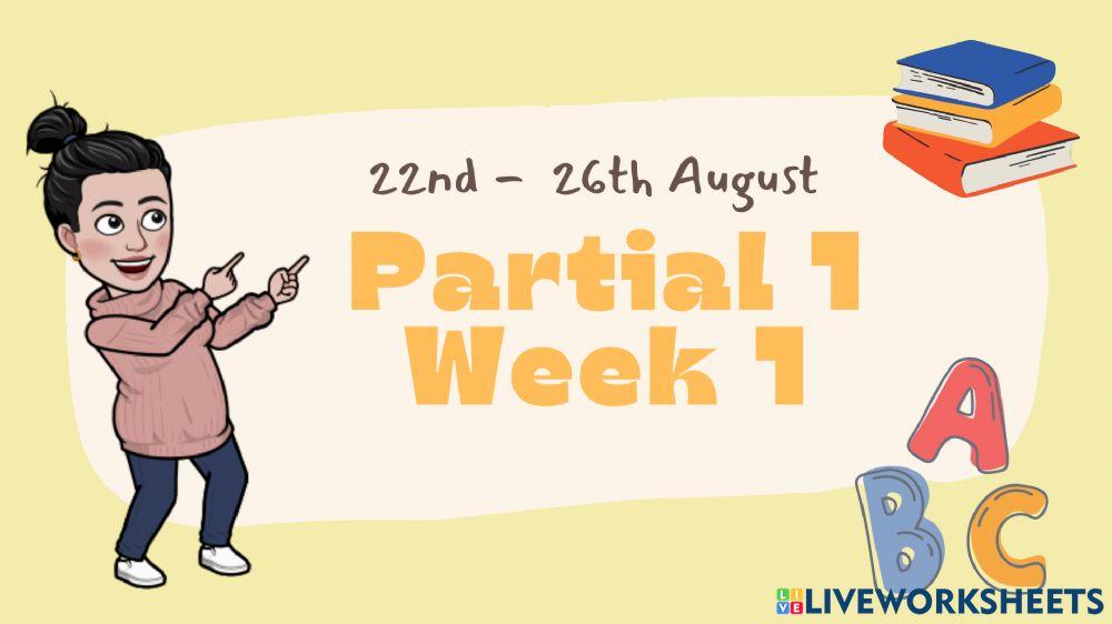 Partial 1 Week 1