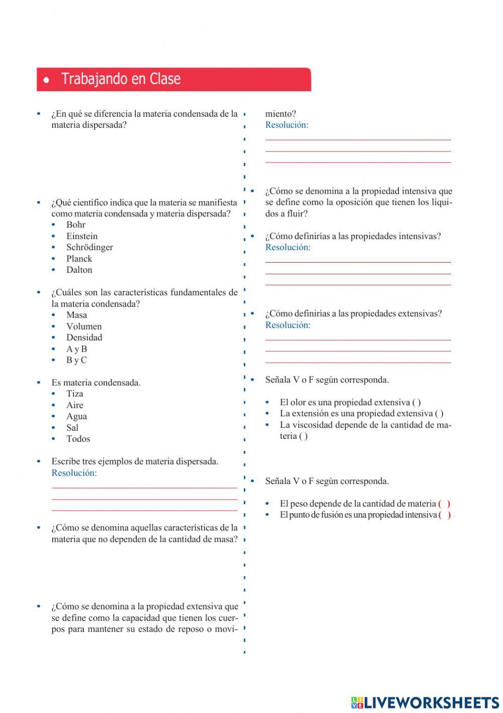 Propiedades de la materia