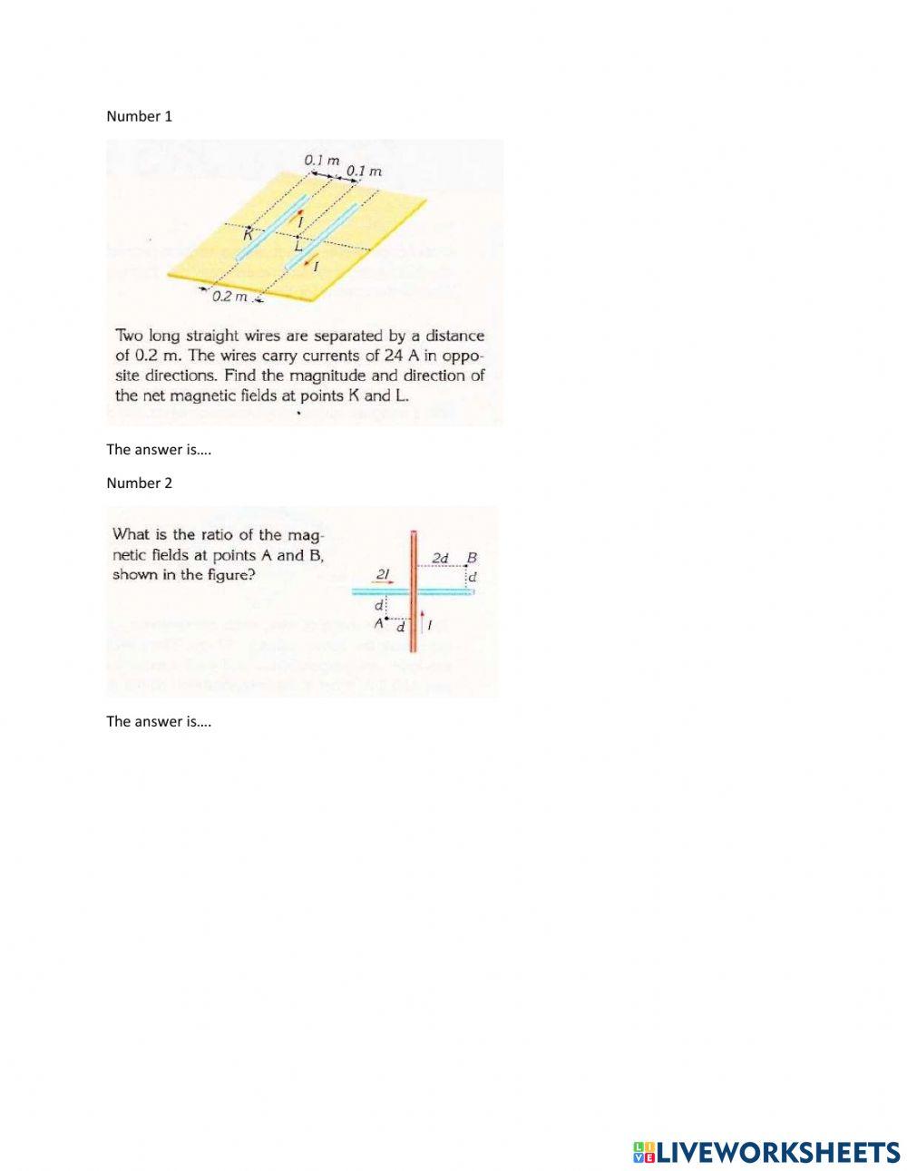 Exercise of Field worksheet Live Worksheets