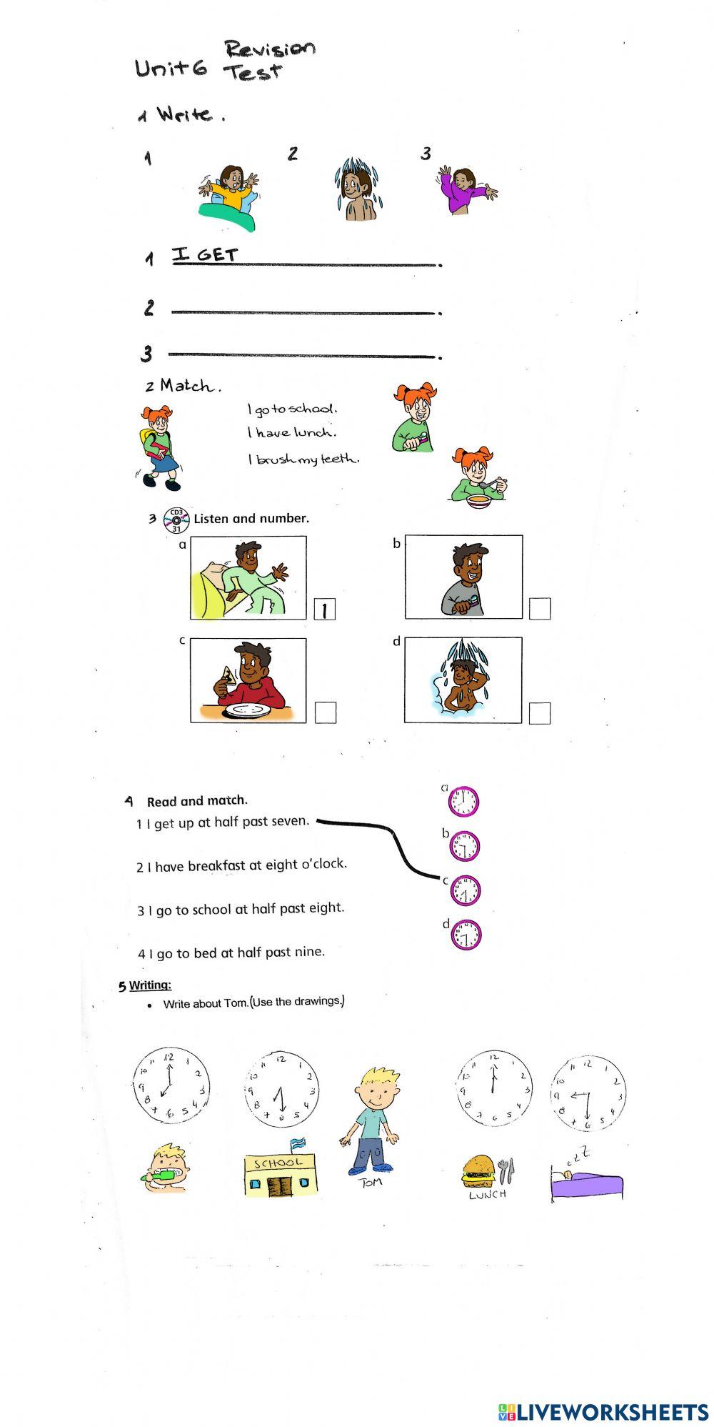 Big Bugs 1 - Revision Test 6