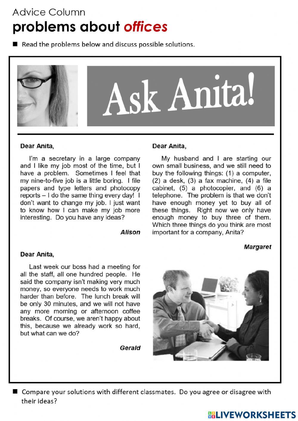 Describing an office