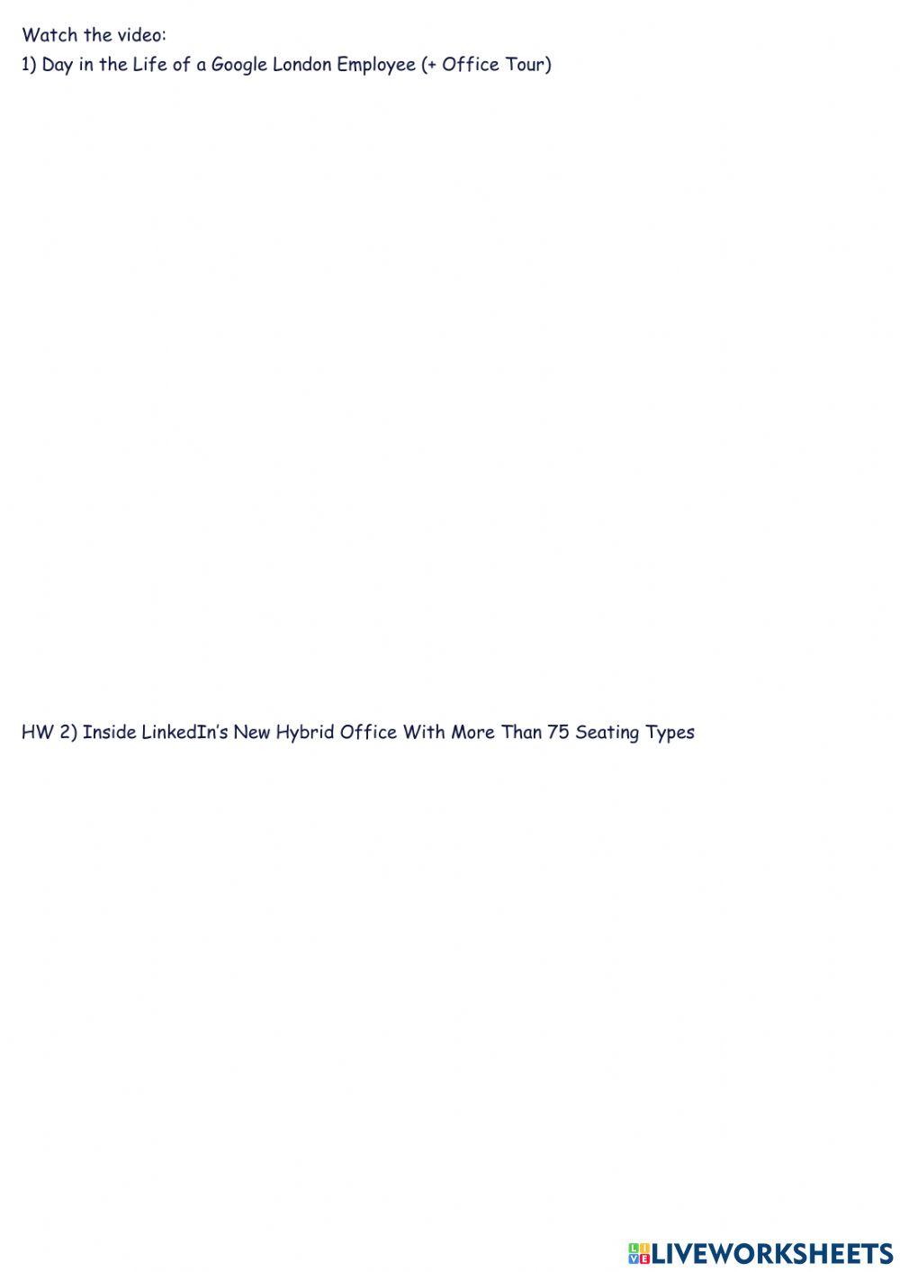 Describing an office