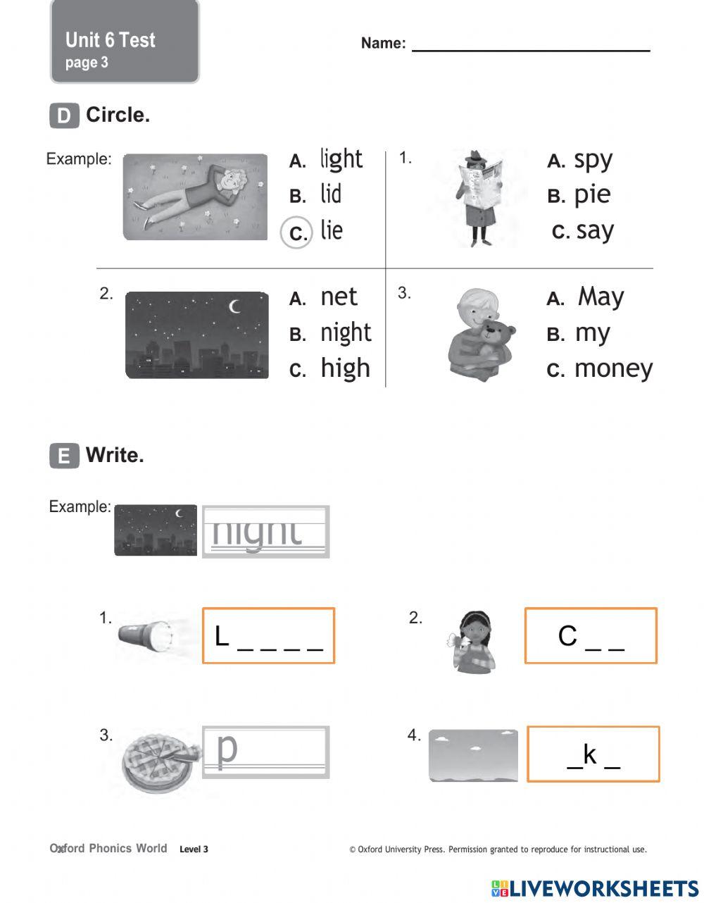 Opw 3 - test unit 6