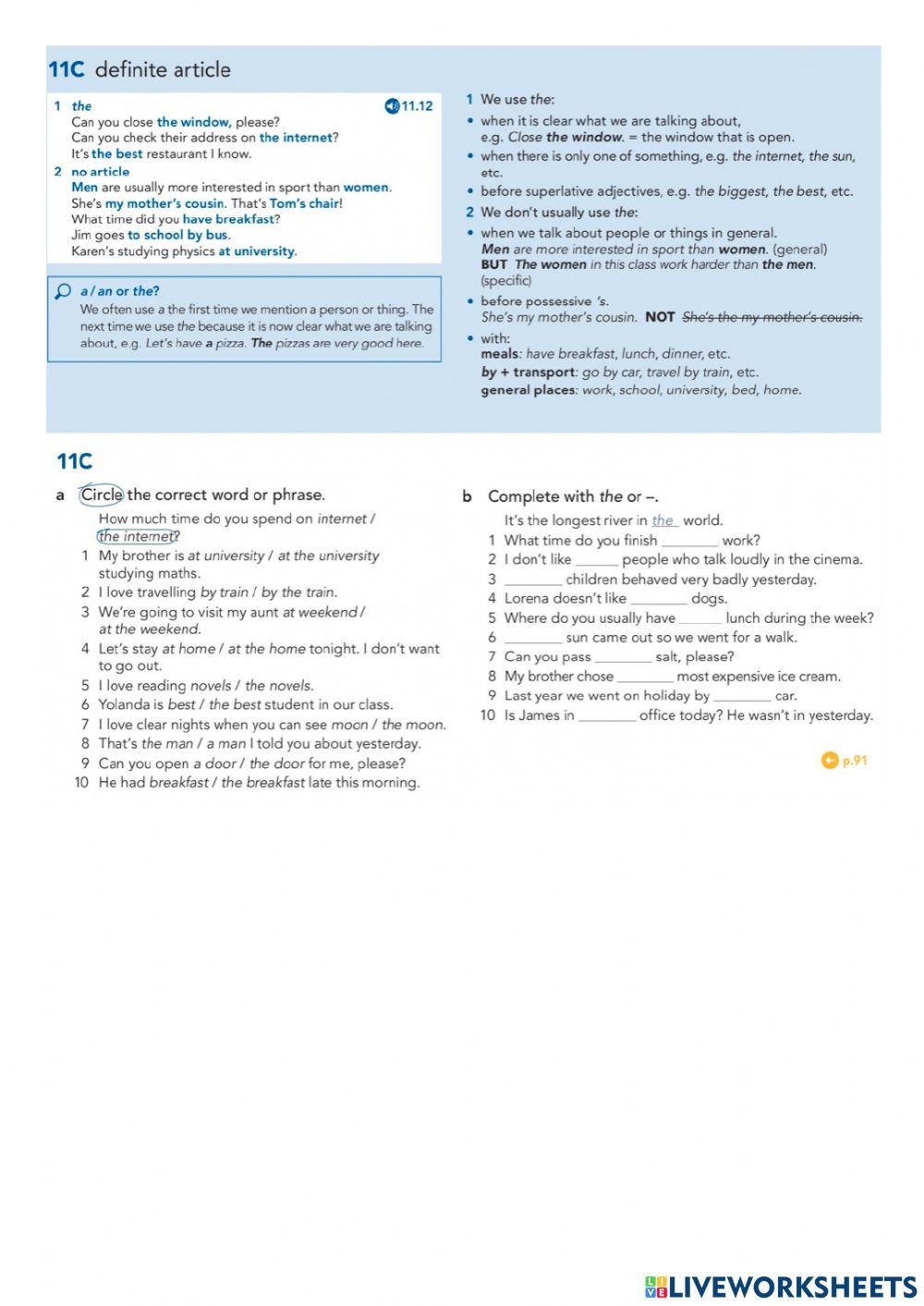 Definite Article -The-