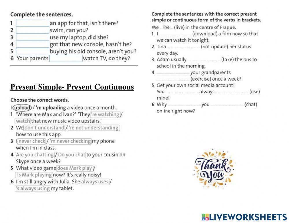 8. Starter Unit. Language Focus.