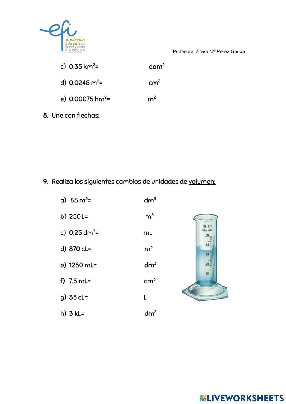 Magnitudes y cambio de unidades