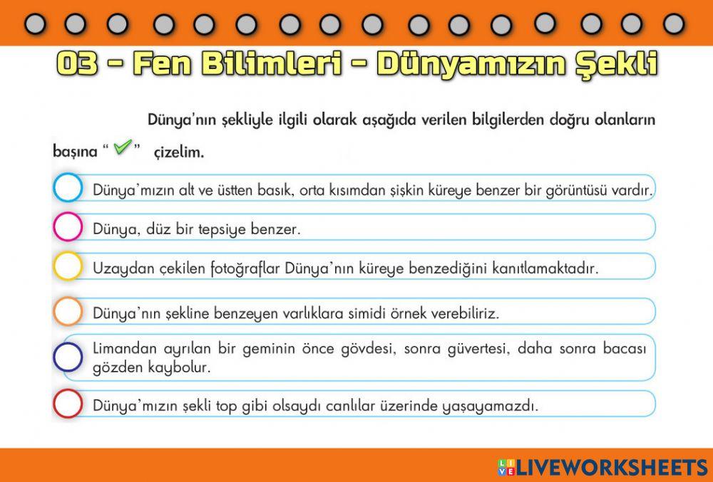 03-Fen Bilimleri Dünyamızın Şekli