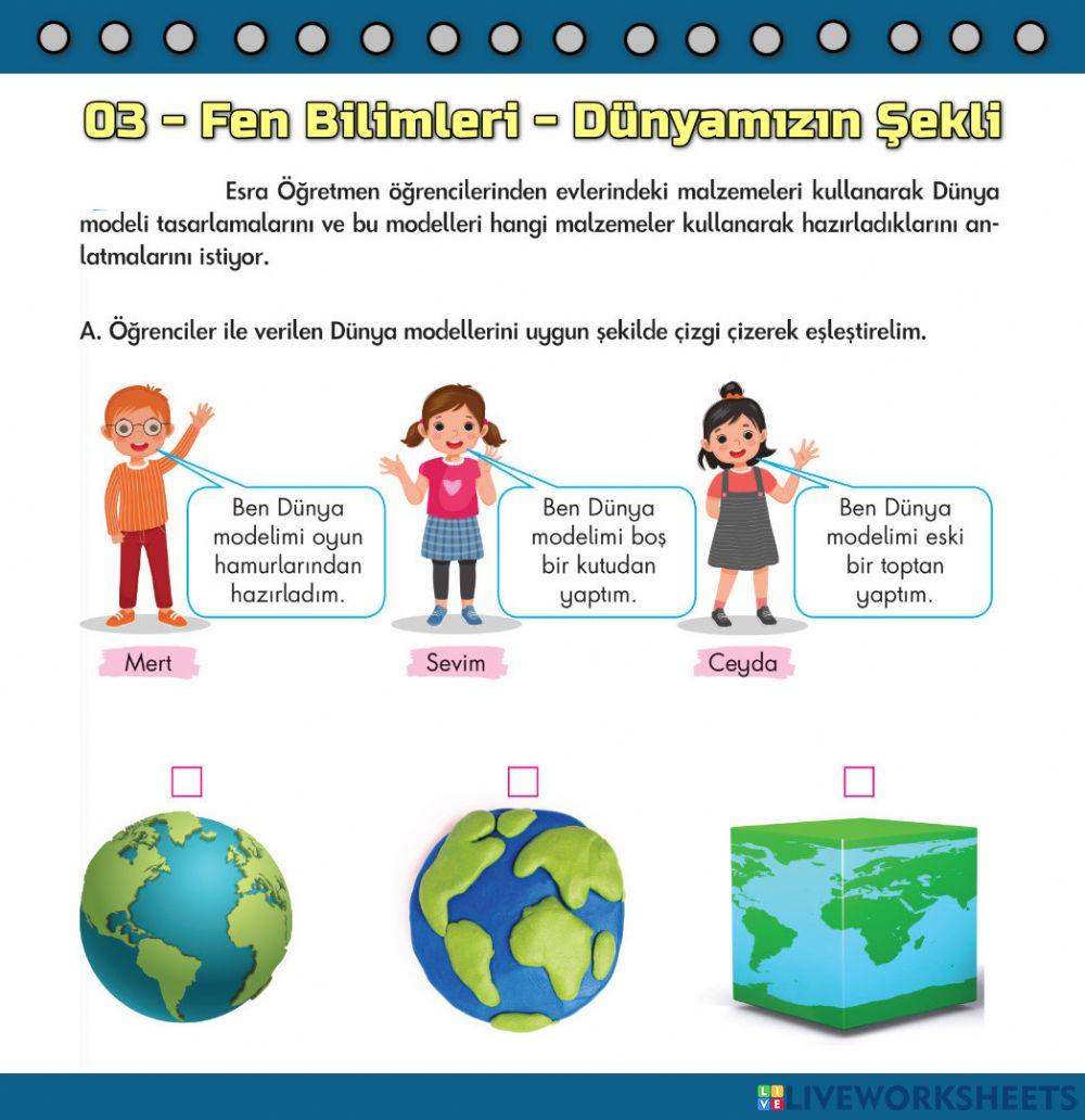 03-Fen Bilimleri-Dünyamızın Şekli