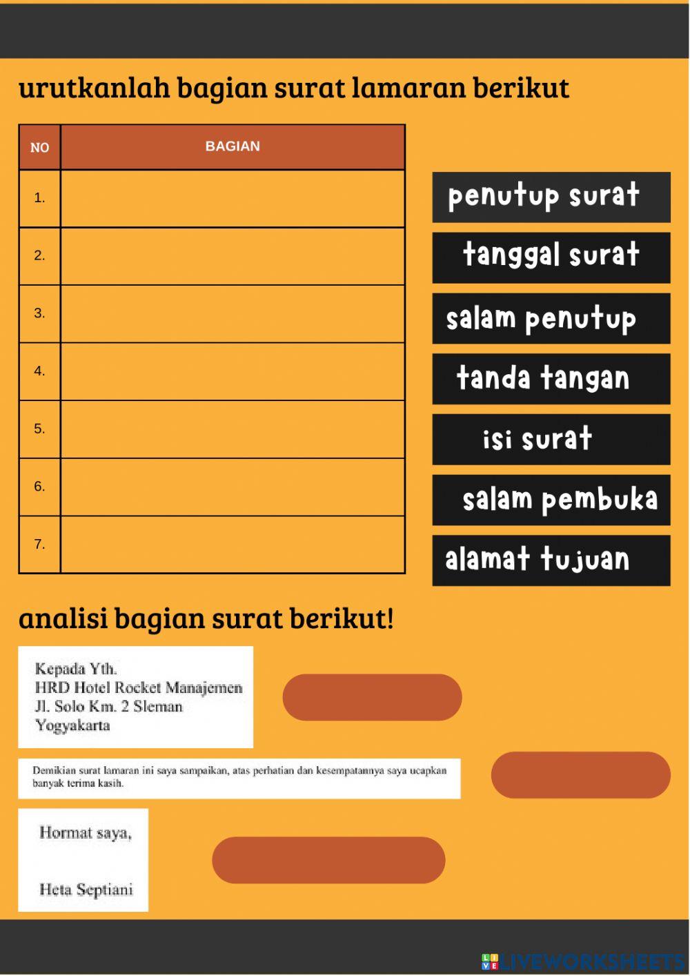 Pengenalan Surat Lamaran pekerjaan