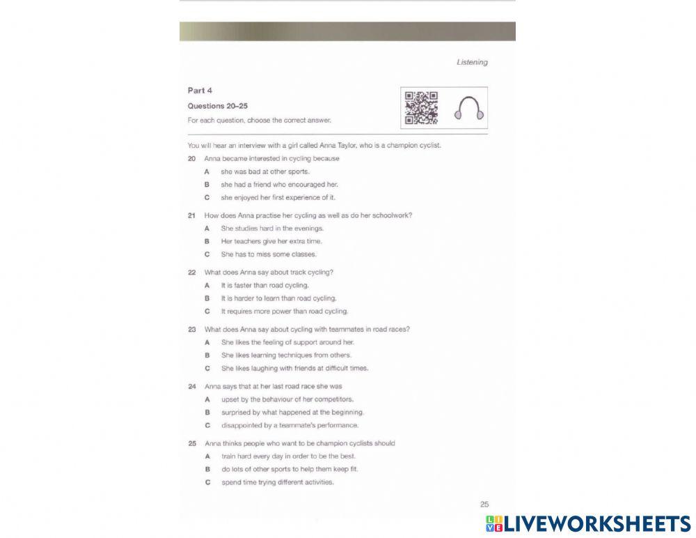 KET LISTENING MOCK EXAM 1