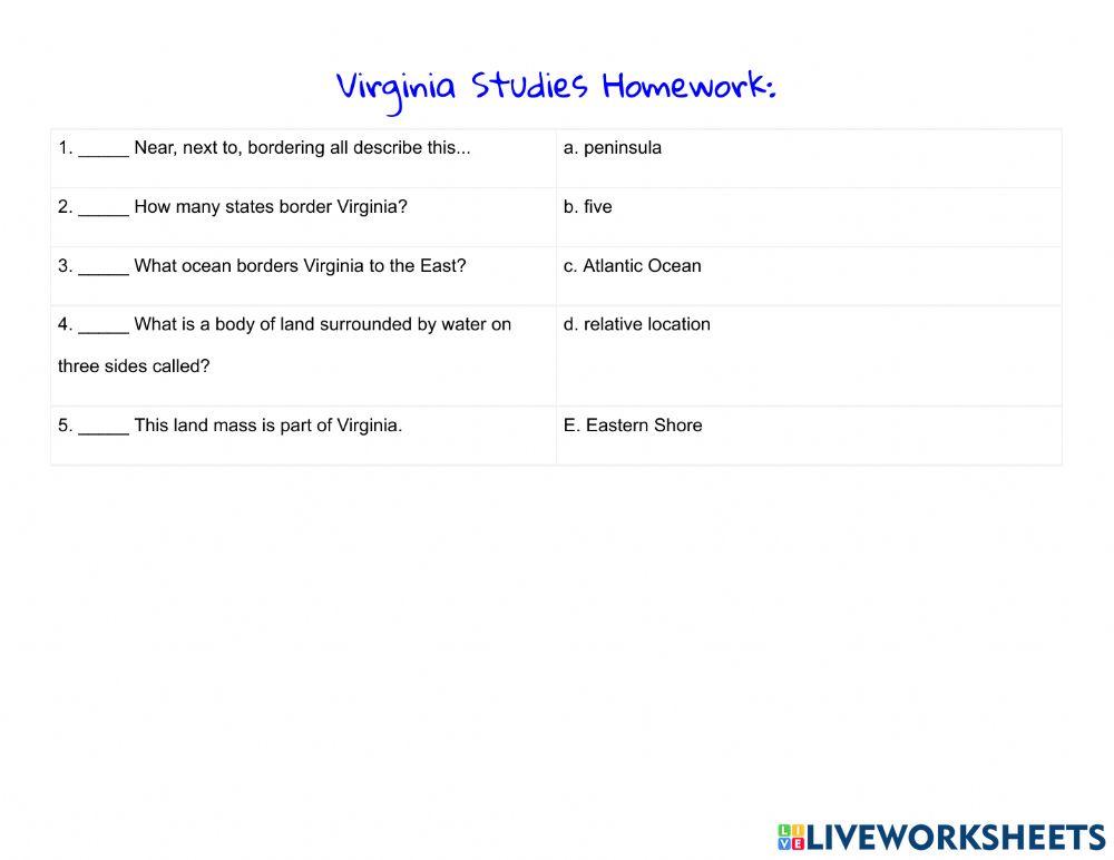 Homework Monday Week 3