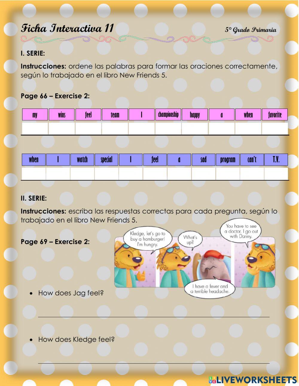 Expressing feelings and emotions 1b - 3.1.5°