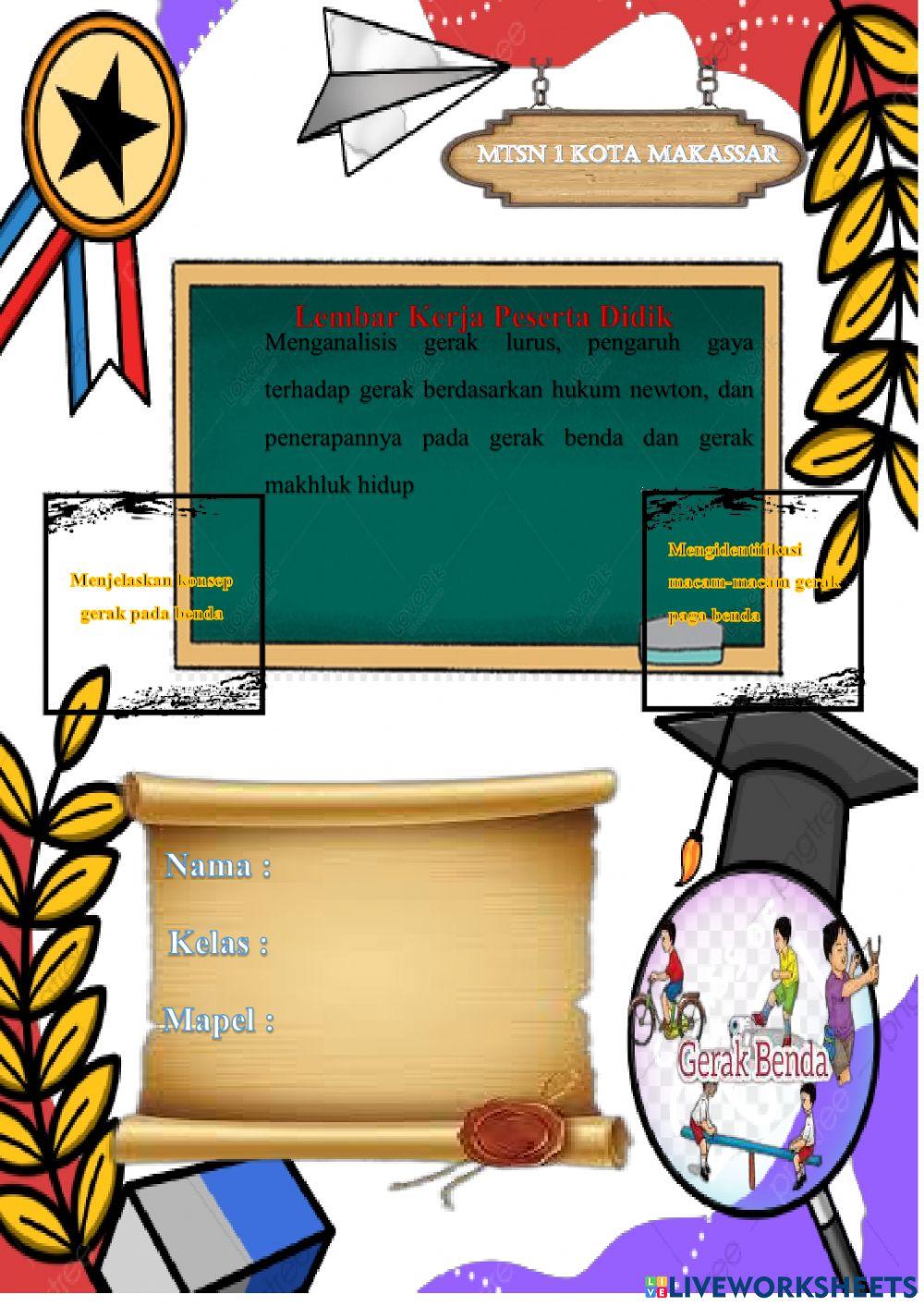 LKPD Gerak Pada Benda