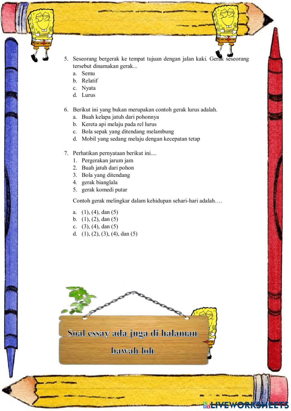 LKPD Gerak Pada Benda