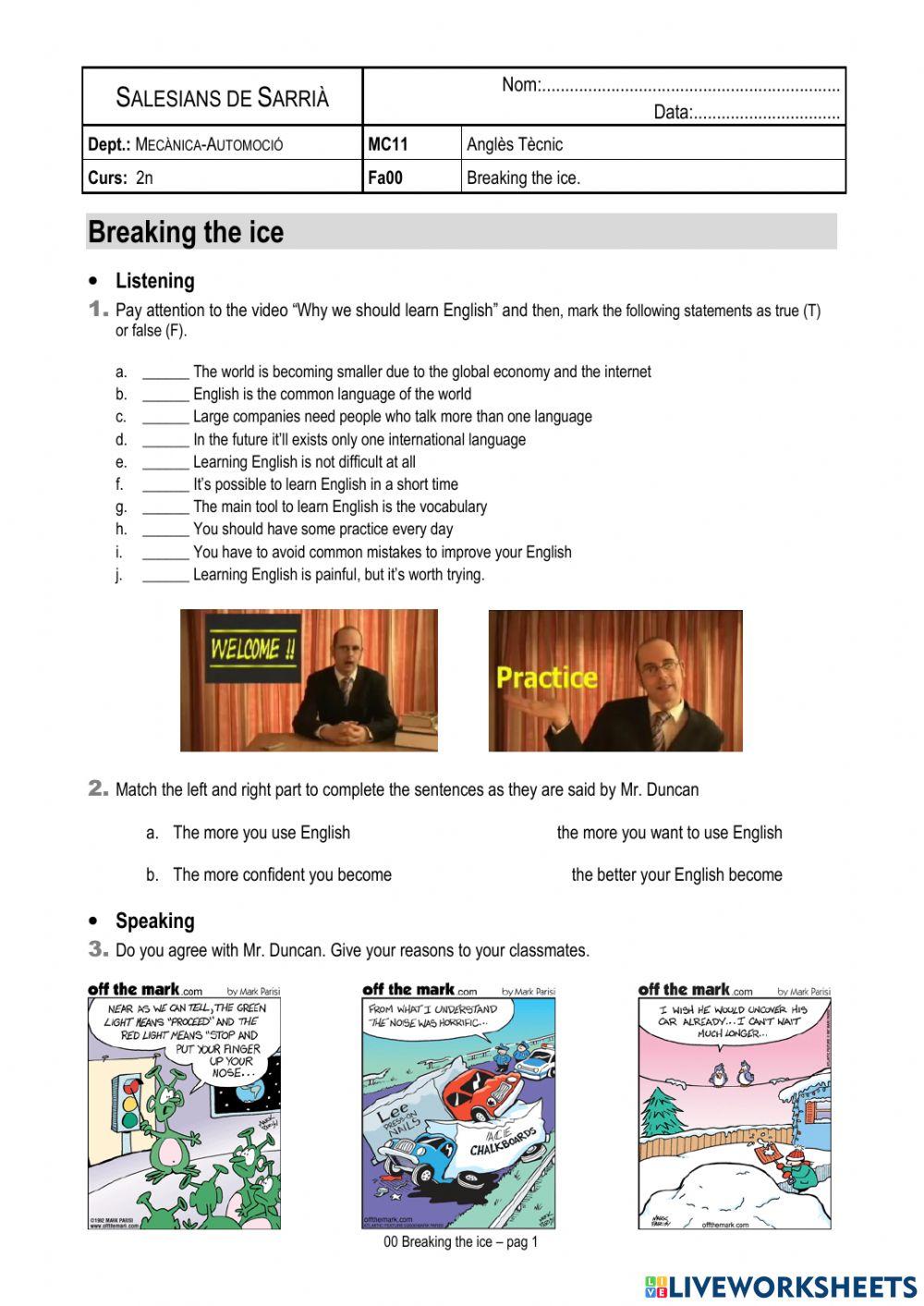 FA00. Breaking the Ice