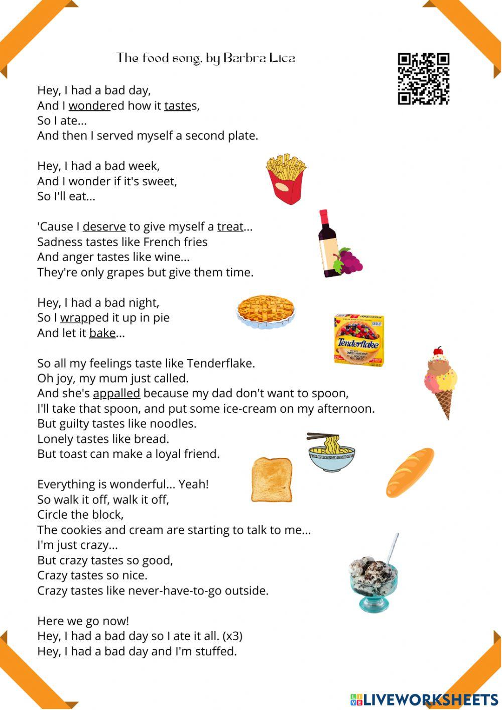 The food song - Barbra Lica