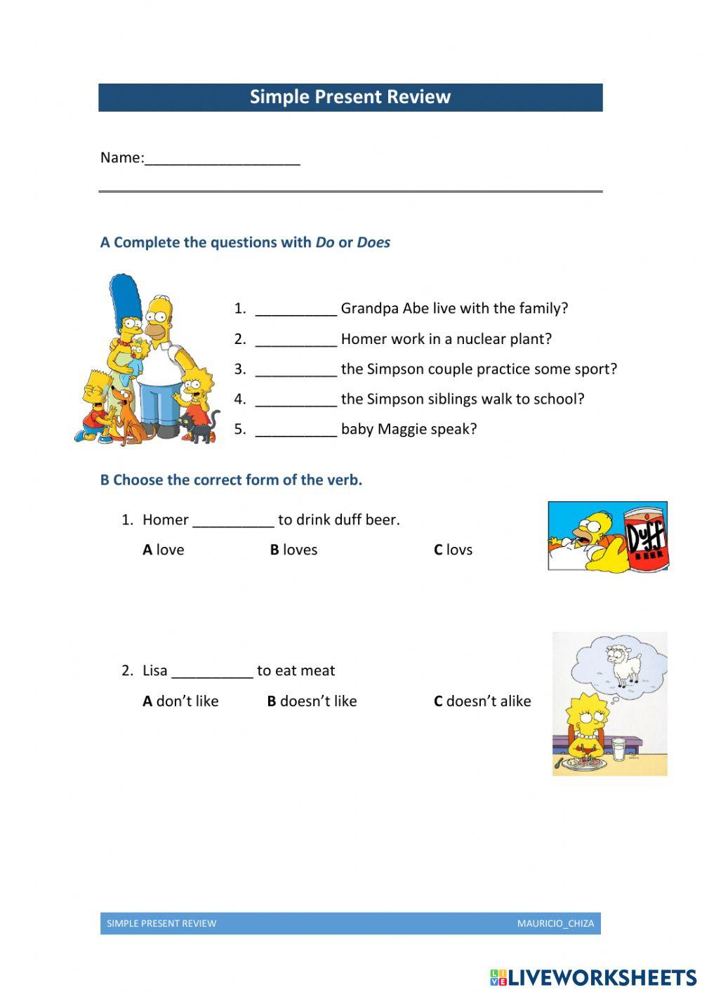 Simple present preview - mauricio chiza