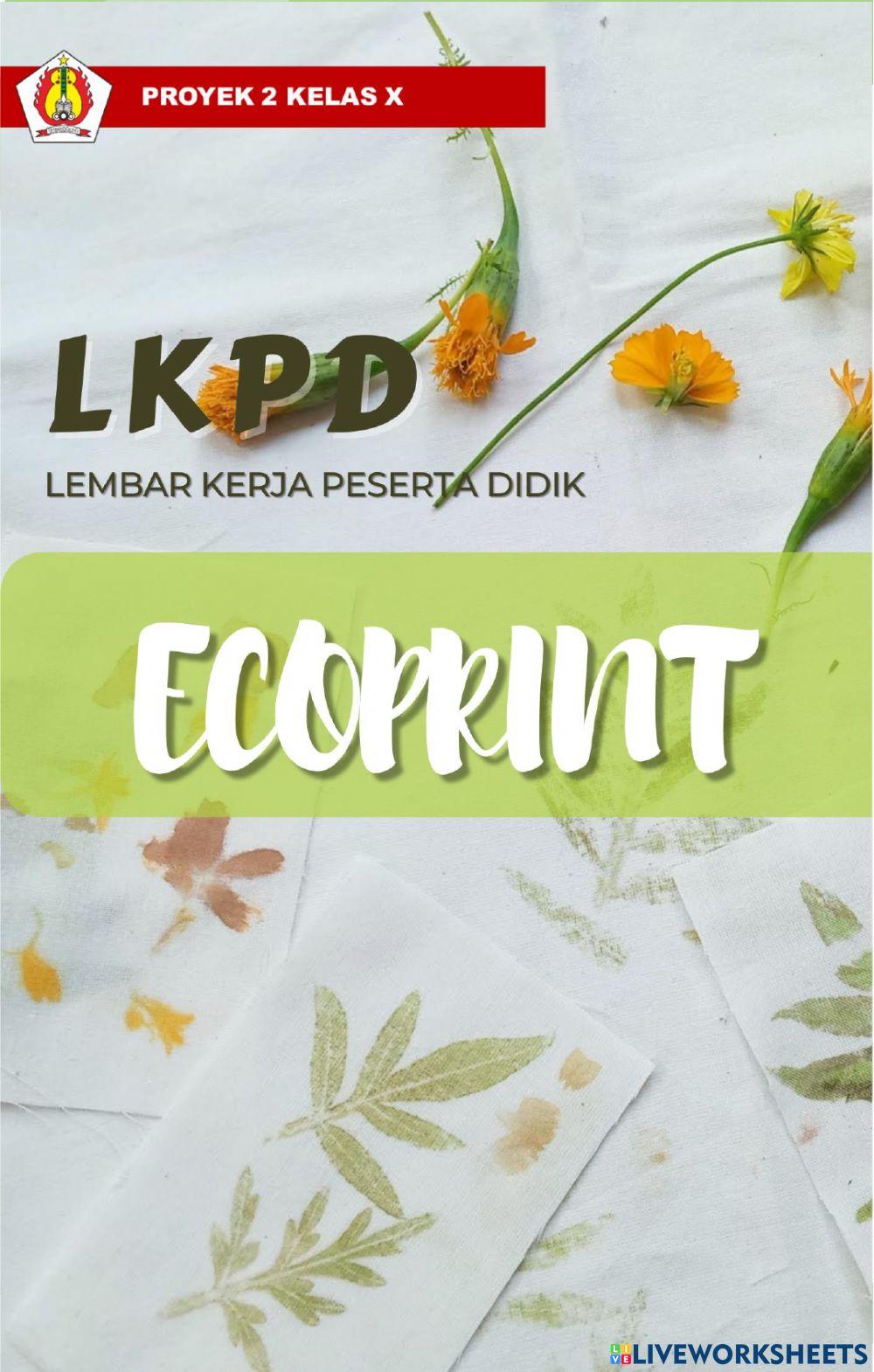 Lkpd ecoprint proyek 2 kelas x