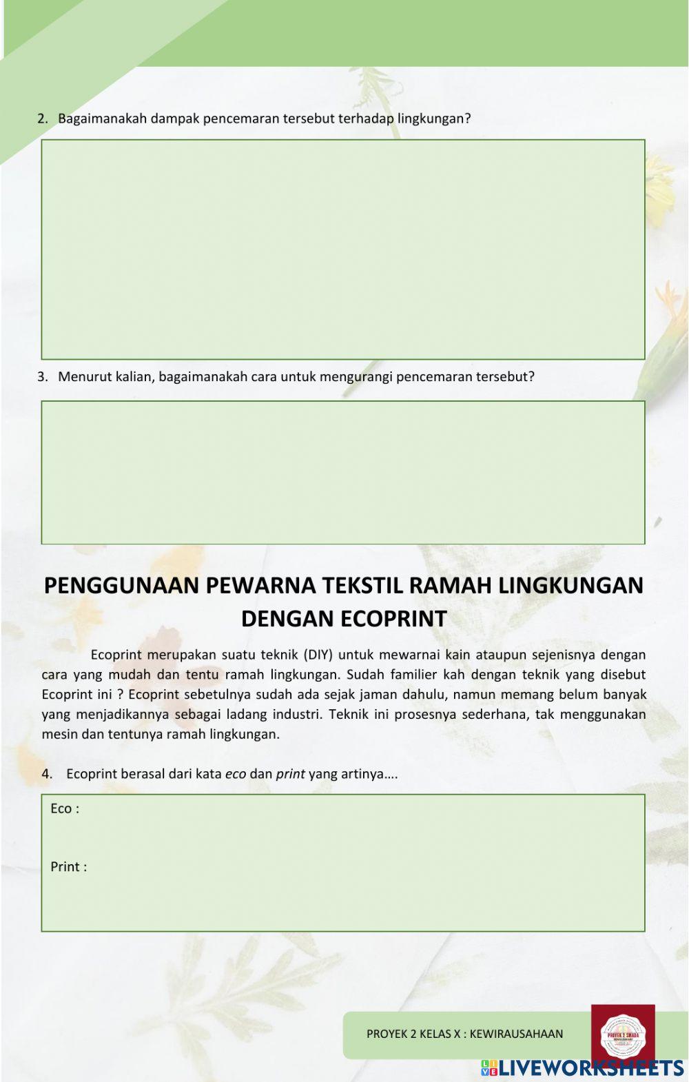Lkpd ecoprint proyek 2 kelas x