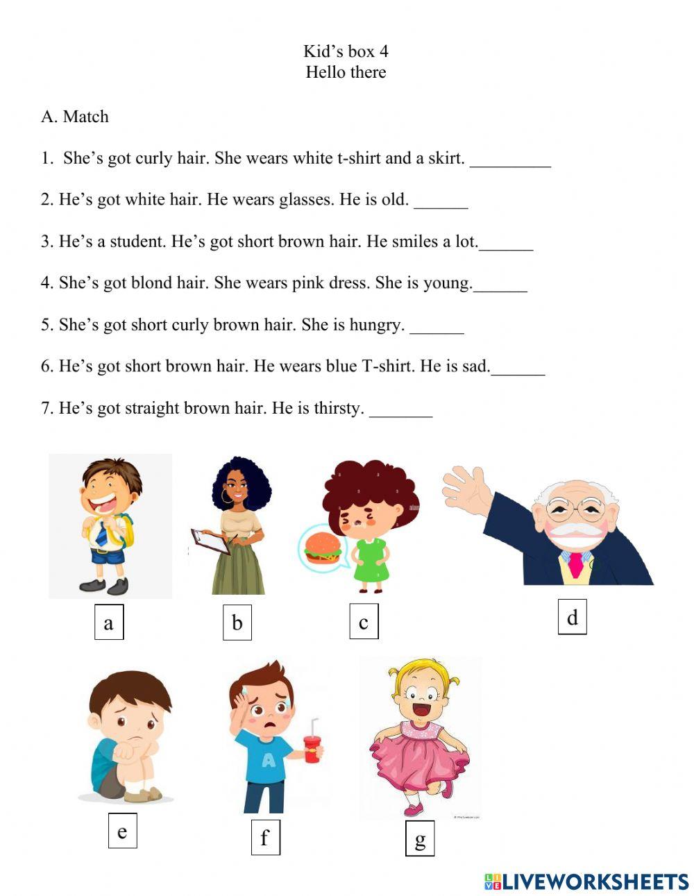 Kid’s box 4 Hello there