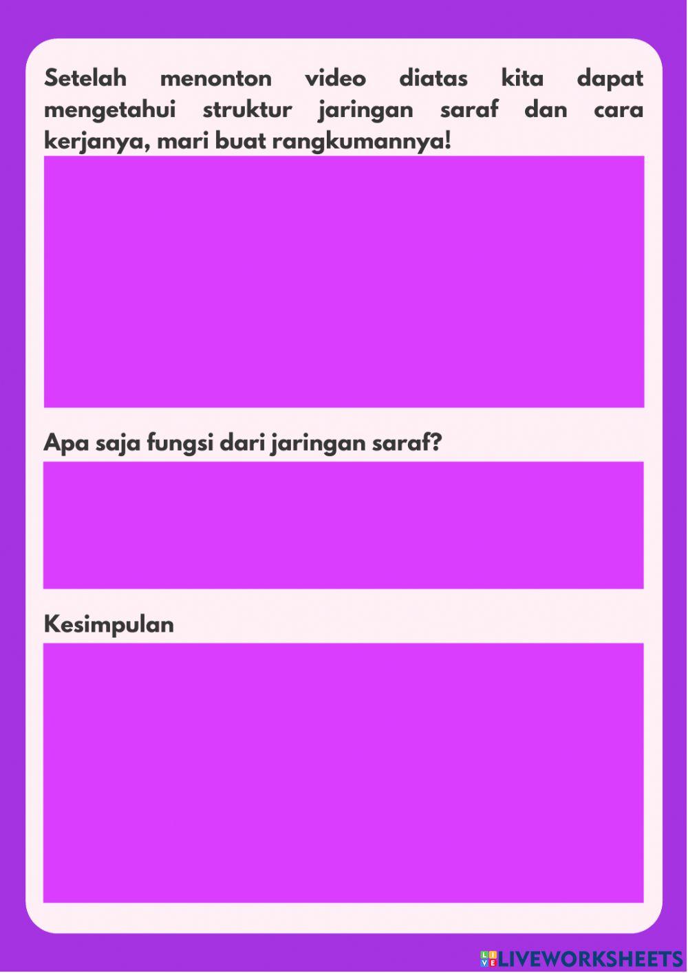 Jaringan Otot dan Saraf