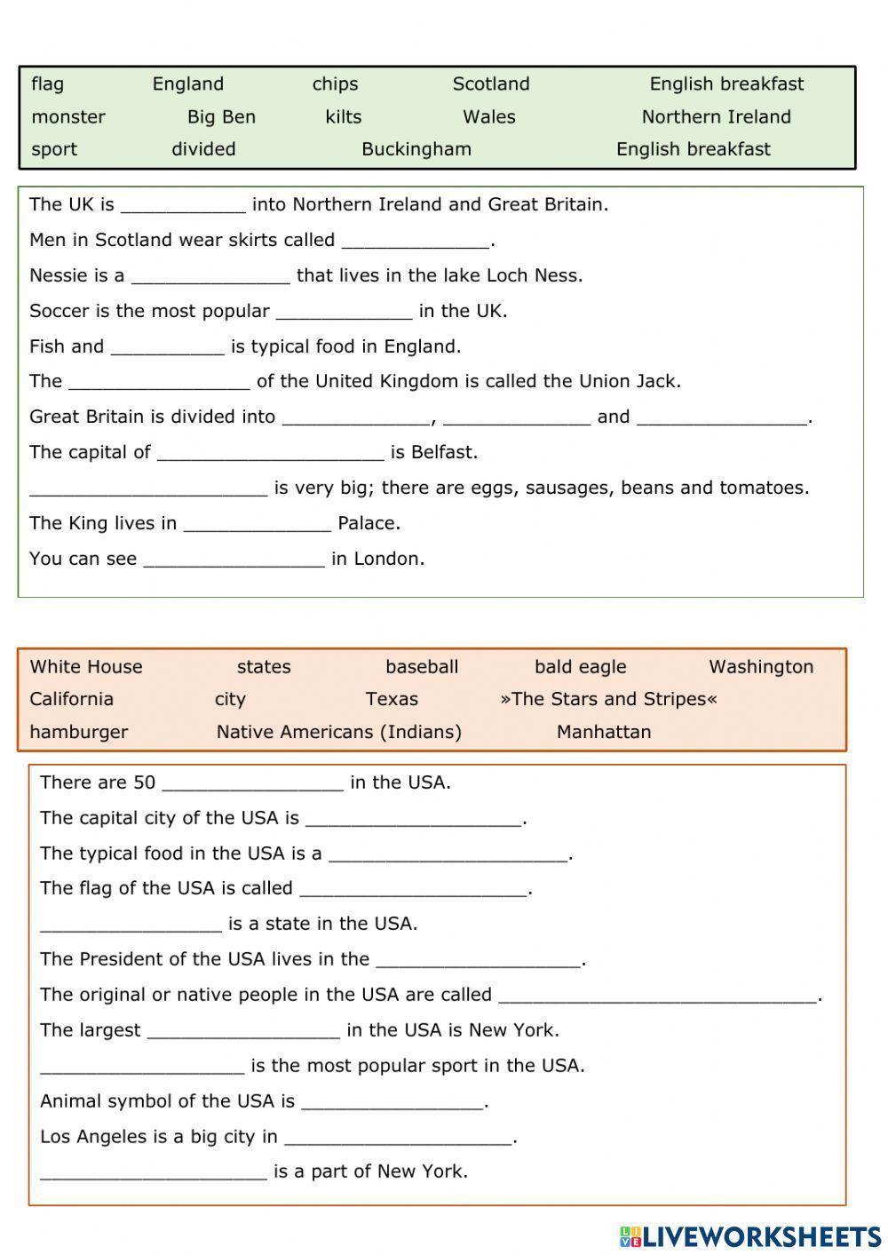 English speaking countries