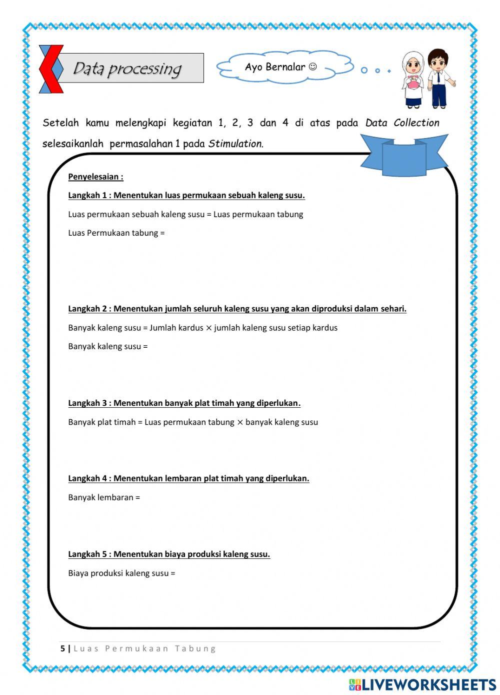 LKPD 1 (Luas Permukaan Tabung)
