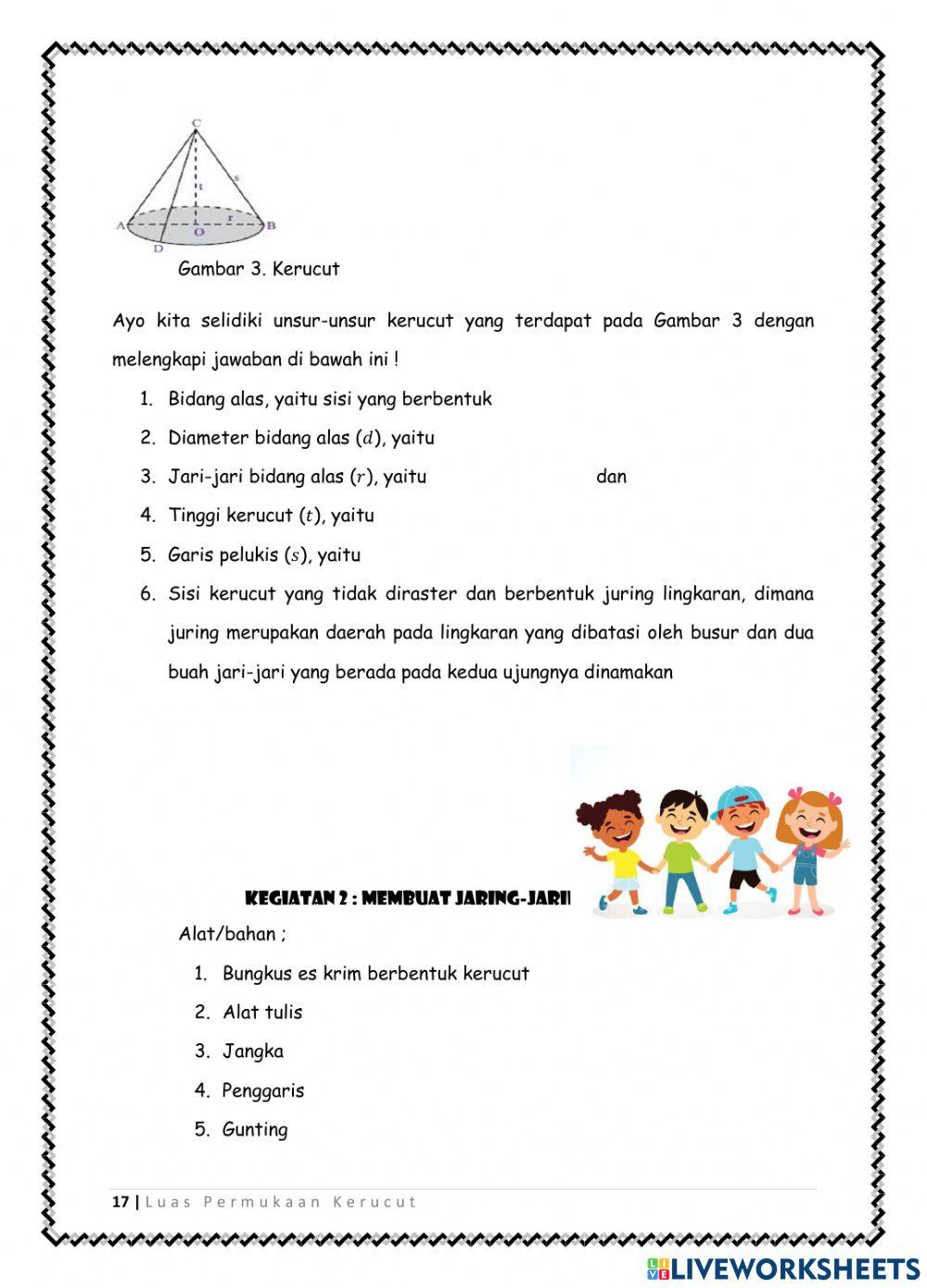 LKPD 3 (Luas Permukaan Kerucut)