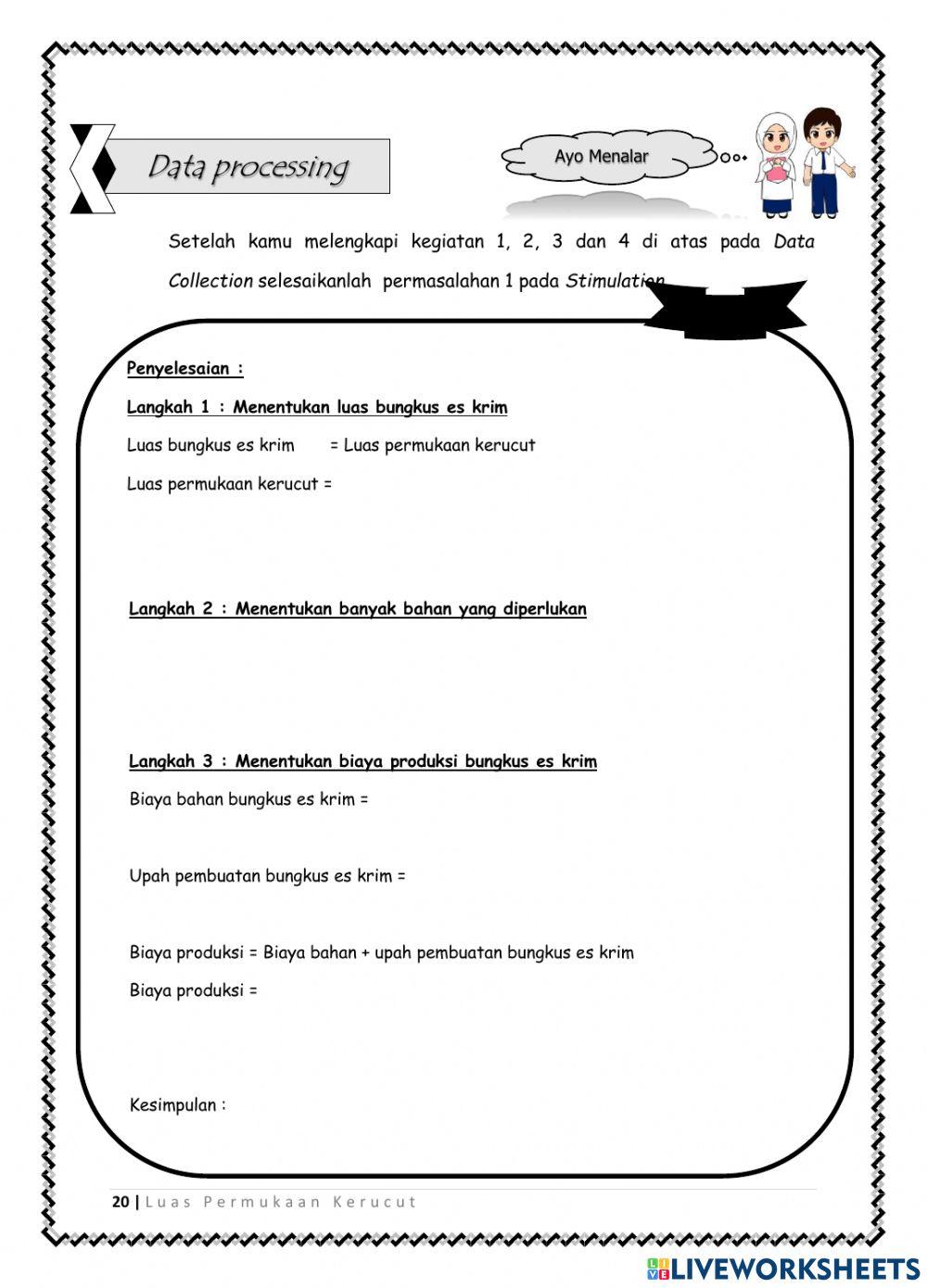 LKPD 3 (Luas Permukaan Kerucut)