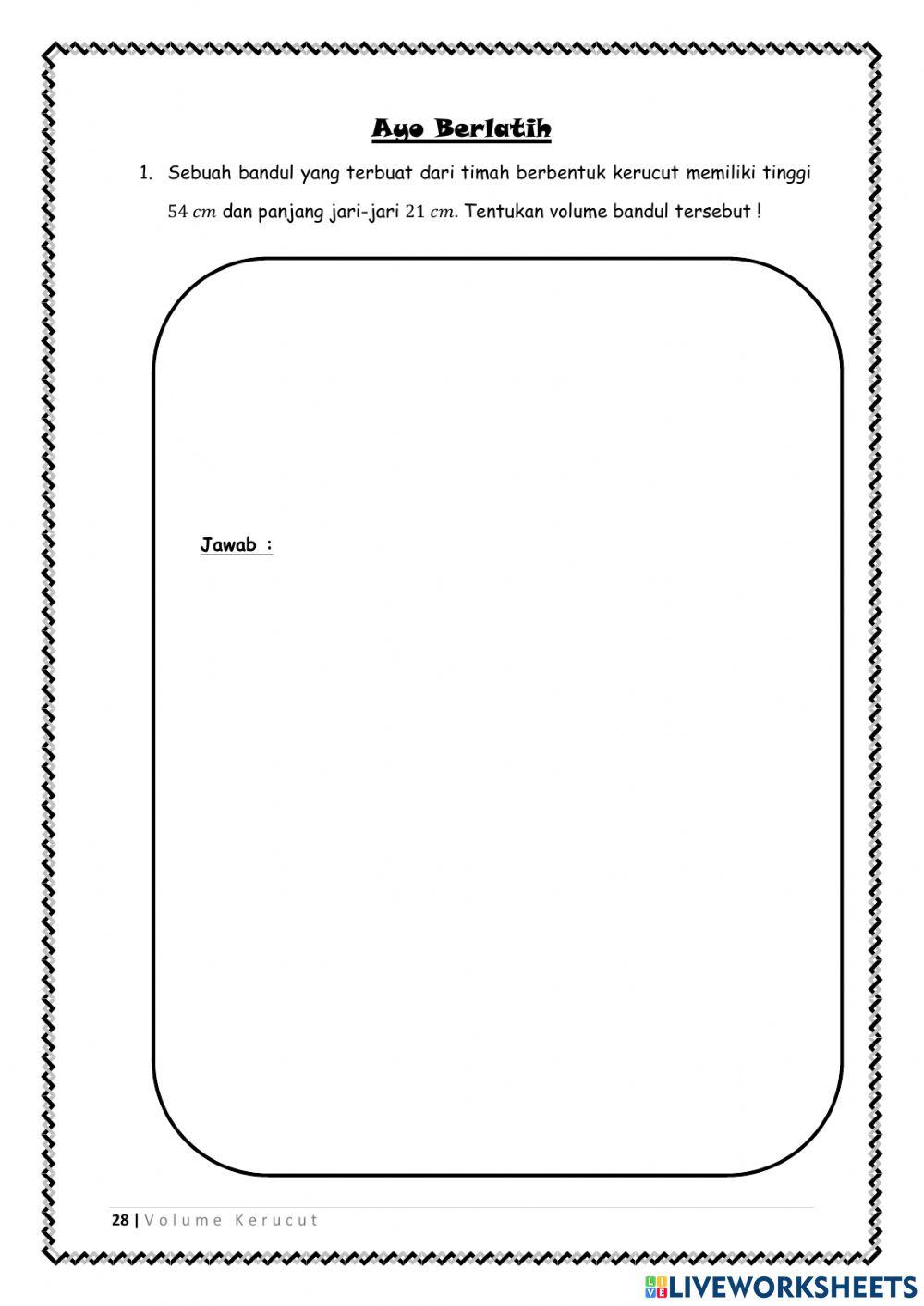 LKPD 4 (Volume Kerucut)