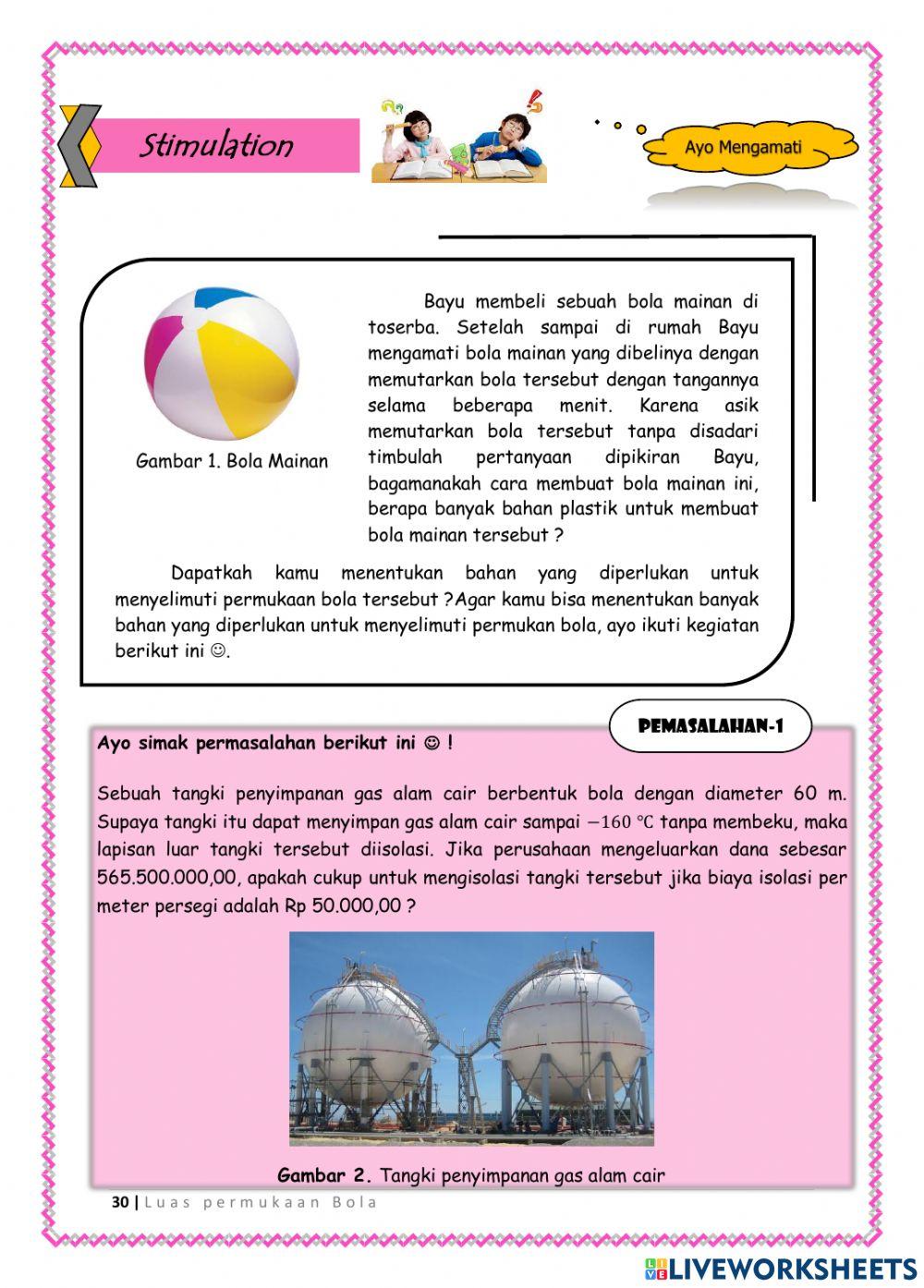 LKPD 5 (Luas Permukaan Bola)