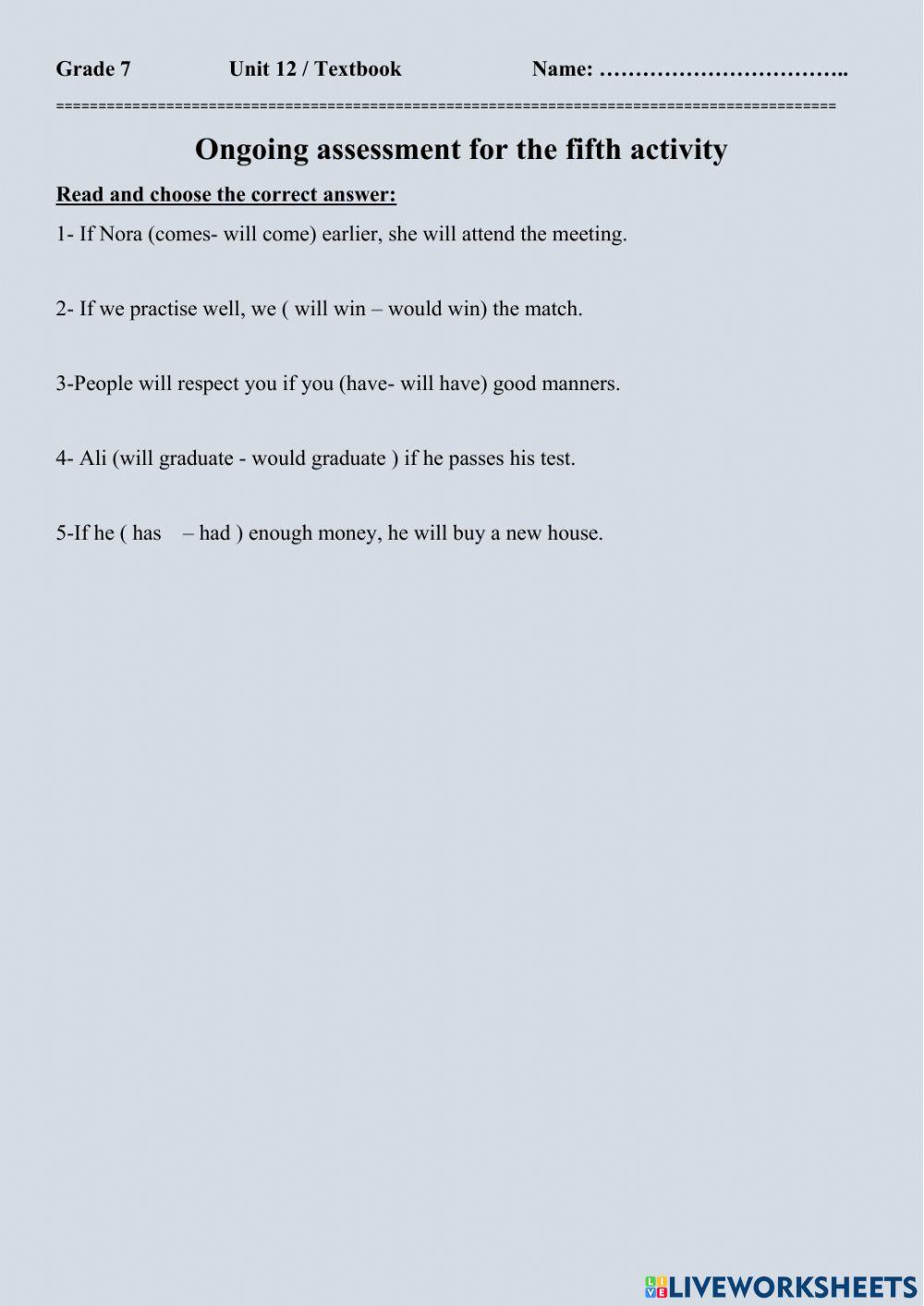 Unit 12-TextBook-G7-Activity5