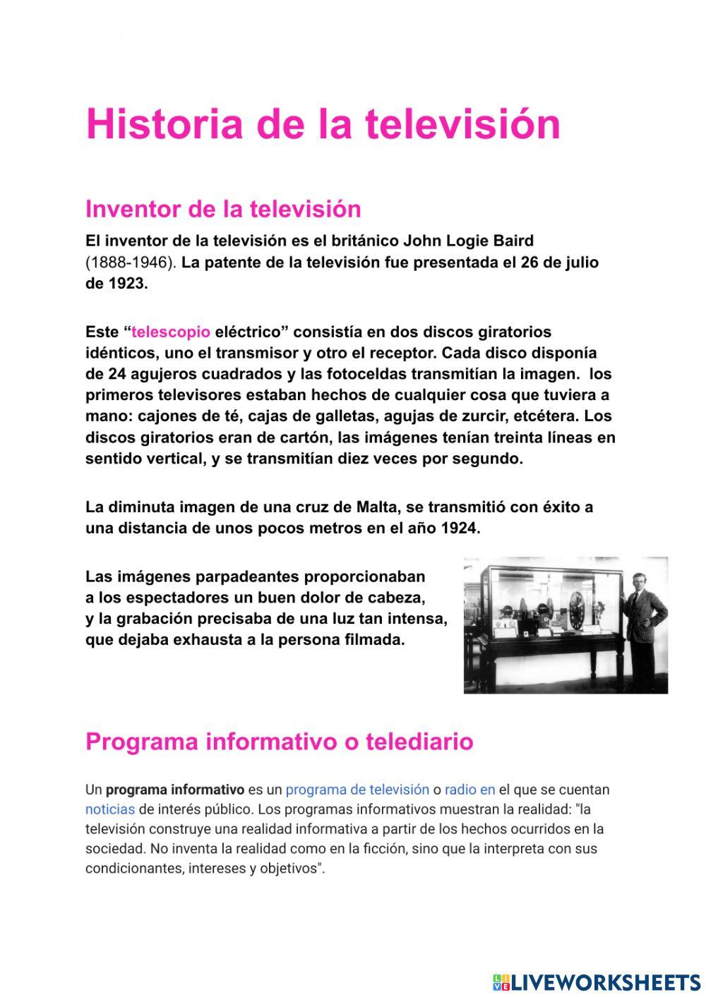 Historia de la televisón