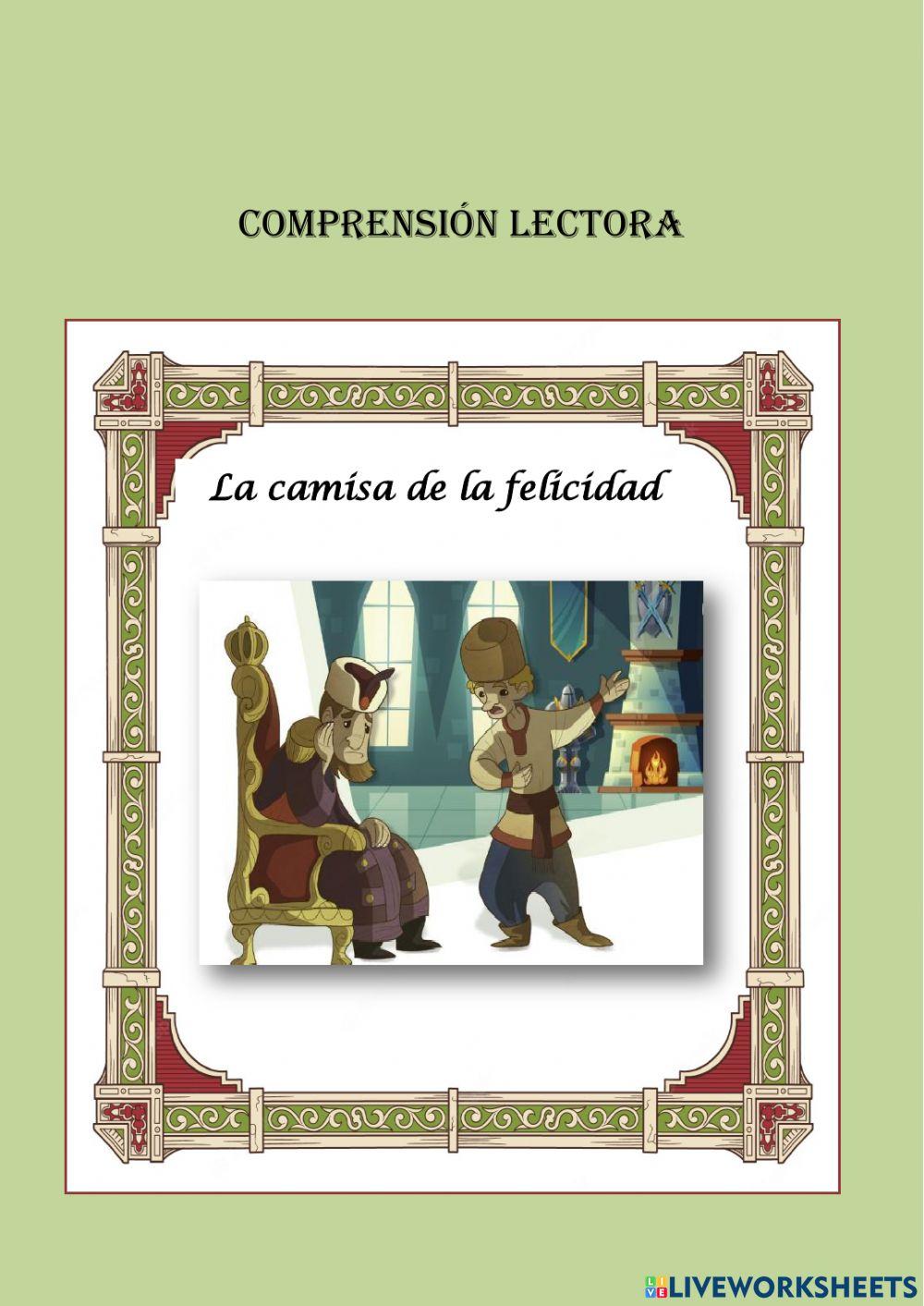 Comprensión lectora La camisa de la felicidad