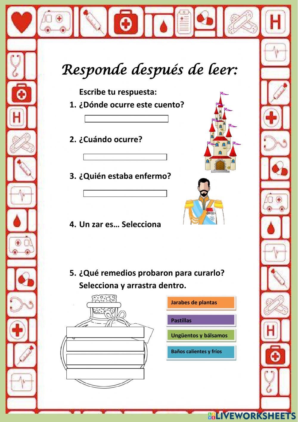 Comprensión lectora La camisa de la felicidad