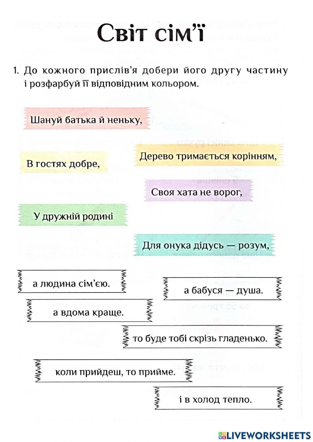 Склад сім'ї