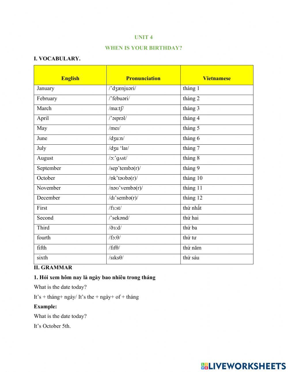Grade 4 - UNIT 4 (1)