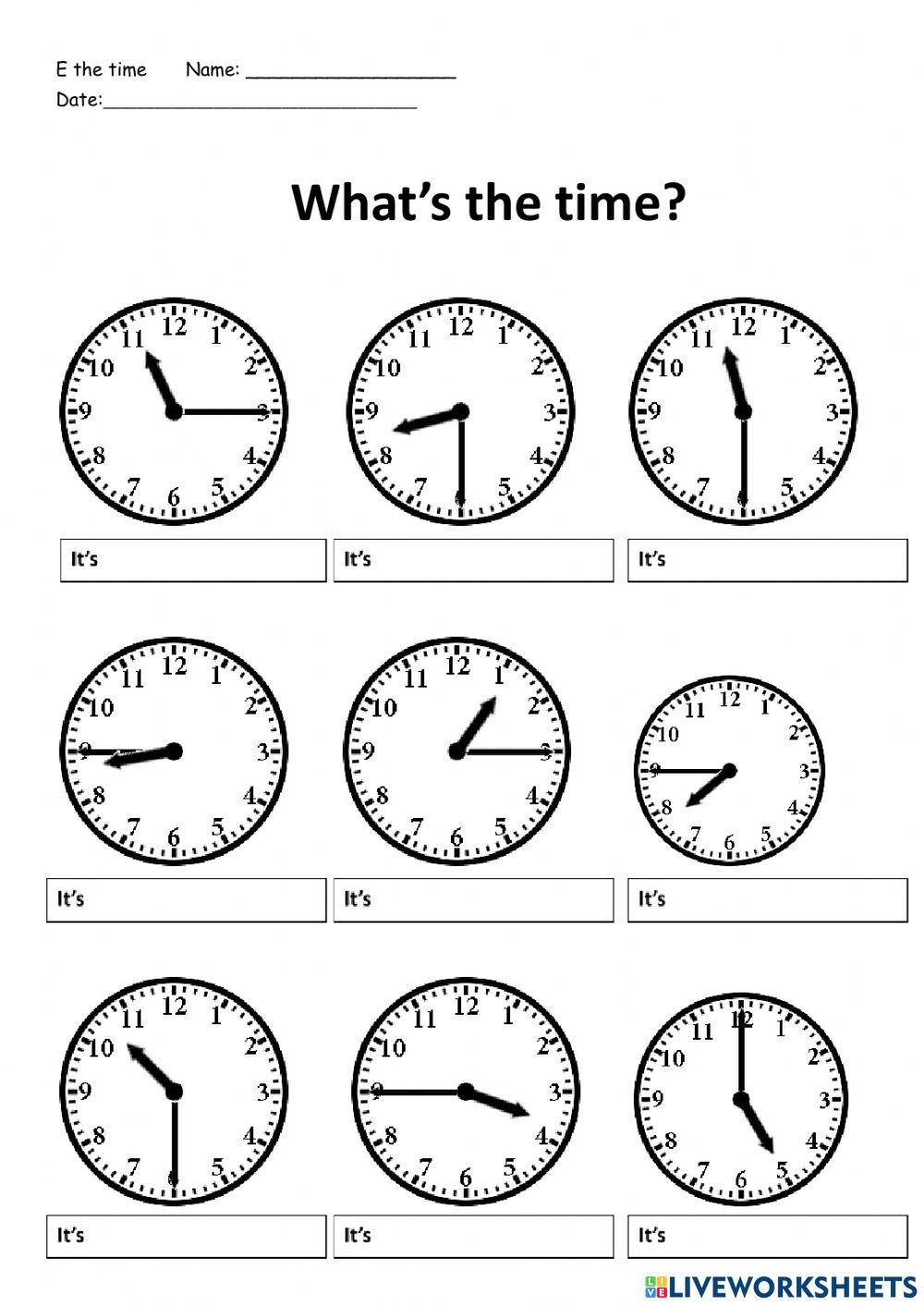 What’s the time?