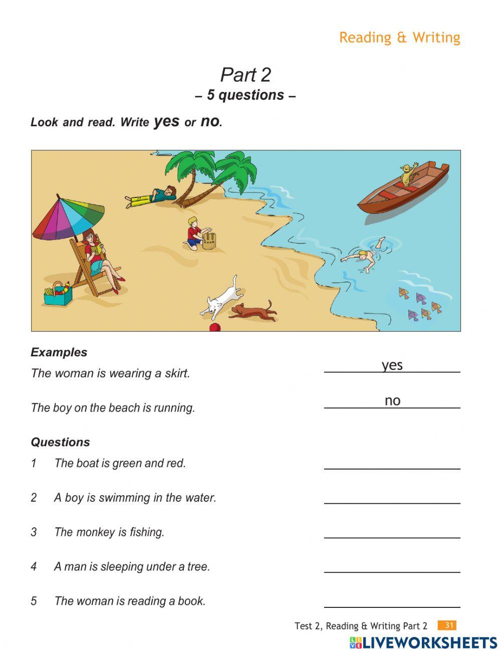 MOCK 2 - READING AND WRITTING