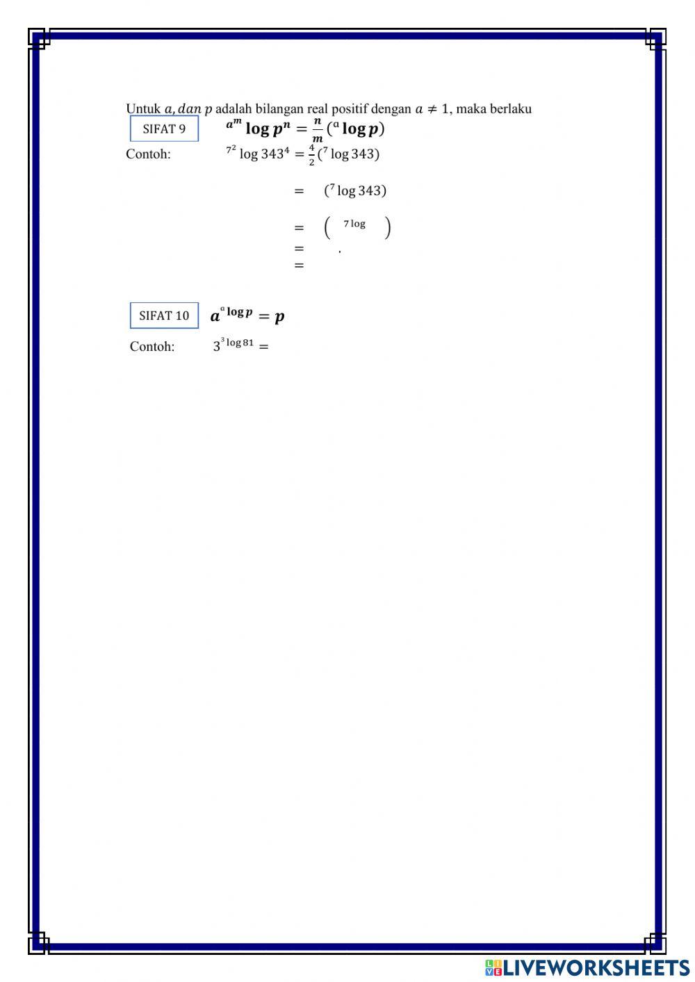 LKPD Logaritma X TP 2