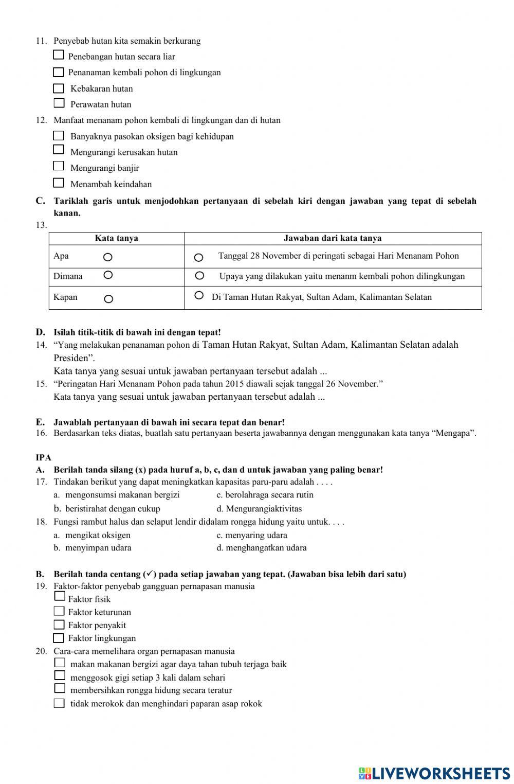 PTS Tema 2 SDN 226 Palembang