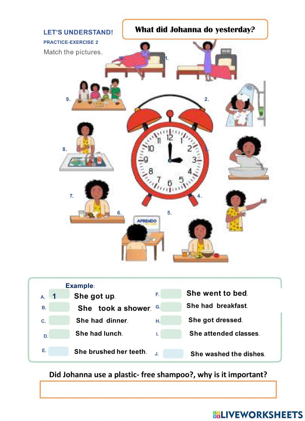 What time did you ....yesterdaY?